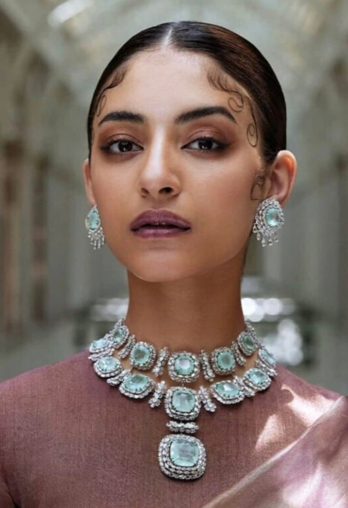 Alia Bhatt Emerald Diamond Replica in CZ and Sterling Silver