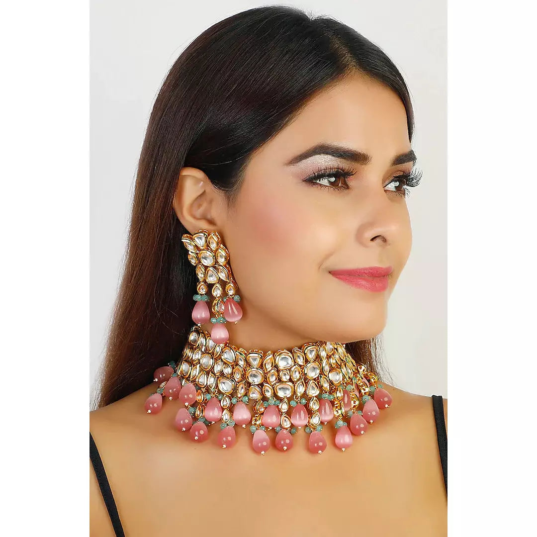 Pink Choker Necklace