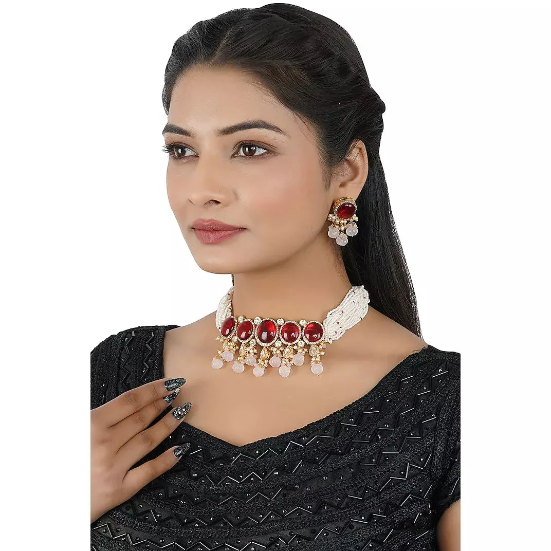  Kundan Polki Choker Necklace