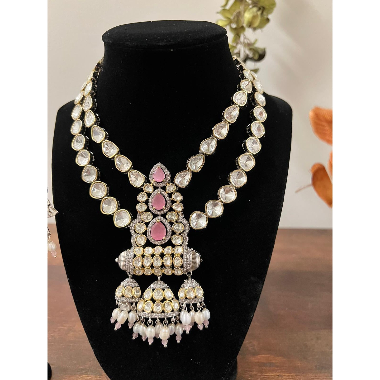 Jhumka Kundan Necklace