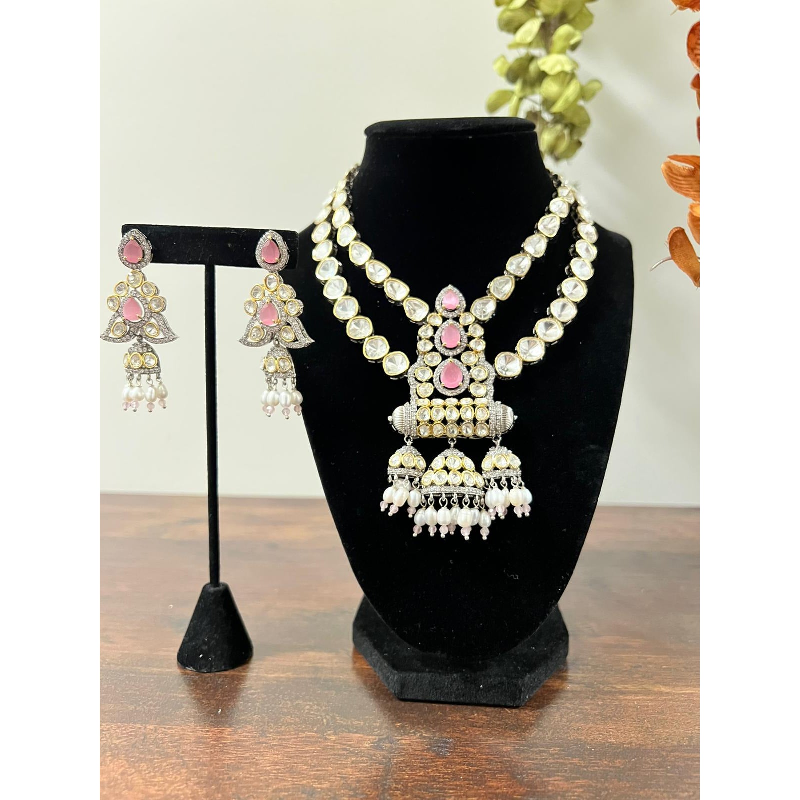 Jhumka Kundan Necklace